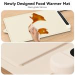 Adjustable Electric Food Warming Mat with Timer
