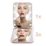 Kintion Pink LED Compact Travel Makeup Mirror