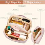 Personalized Initial Makeup Organizer Bag Set