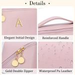 Personalized Initial Makeup Organizer Bag Set