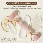 Rose Quartz Face Roller - Beauty and Relaxation Tool