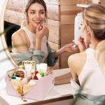 Personalized Initial Makeup Organizer Bag Set