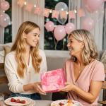 Unique Pink Self-Care Spa Gift Basket for Her