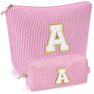 Trendy Pink Makeup Bag Gift Set for Teens