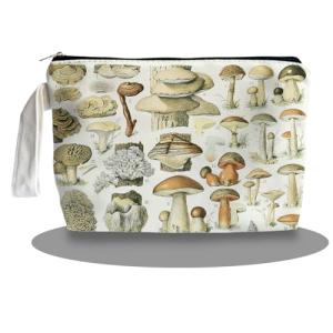 Mushroom Vintage Makeup Bag for Women