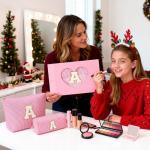 Trendy Pink Makeup Bag Gift Set for Teens