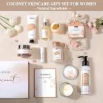 Coconut Spa Gift Basket for Women - 12 Pieces
