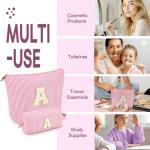 Trendy Pink Makeup Bag Gift Set for Teens