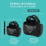 Plush Pawda Handbag Dog Toy with Squeaker