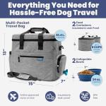 Ultimate Dog Travel Bag with Bowls and Containers