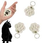 Pet Paw Print Keychain Set for Fur Keepsakes