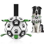World Cup Soccer Ball Dog Toy with Straps