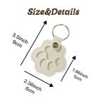 Pet Paw Print Keychain Set for Fur Keepsakes