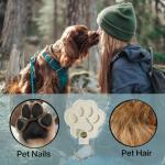 Pet Paw Print Keychain Set for Fur Keepsakes
