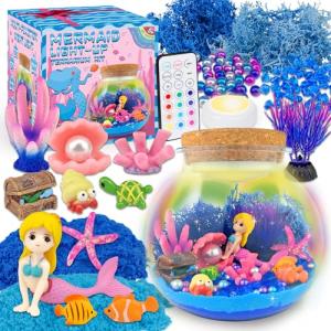 Mermaid Terrarium Craft Kit with LED Night Light