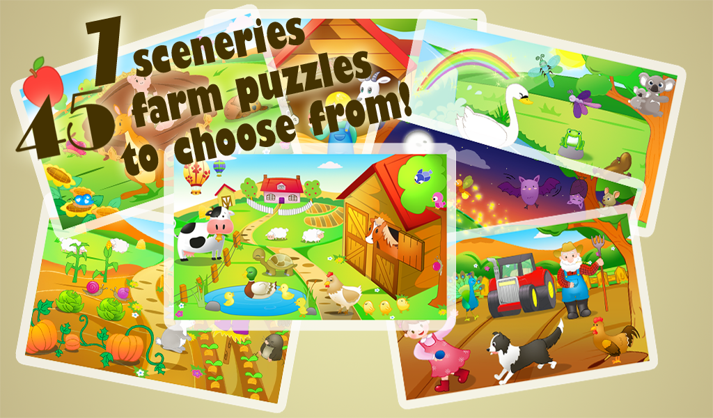 Farm Jigsaw Puzzles - Fun Learning for Kids
