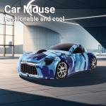 Cute Wireless Car Mouse with LED Headlights