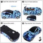 Cute Wireless Car Mouse with LED Headlights