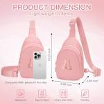 Personalized Light Pink Sling Bag for Teen Girls