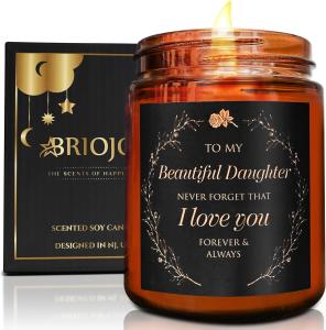 Beautiful Daughter Candle Gift from Mom and Dad