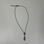 Love Pendant Necklace with Tiny Spoon Charm