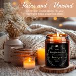 Beautiful Daughter Candle Gift from Mom and Dad