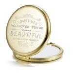 You're Beautiful Daily Affirmation Compact Mirror