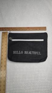 Embroidered Linen Makeup Bag - Unique Gift Idea