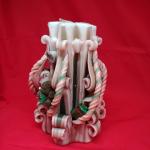 Beautifully Carved 7" Christmas Candle Gift