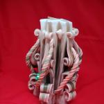 Beautifully Carved 7" Christmas Candle Gift