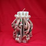 Beautifully Carved 7" Christmas Candle Gift