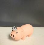 Peach 3D Pig Dual Flame Lighter – Unique Collectible