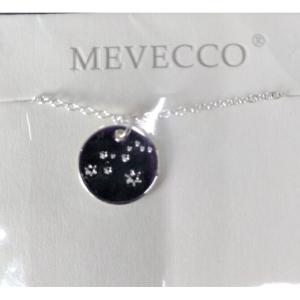 Silver Tone Paw Print Charm Necklace Gift