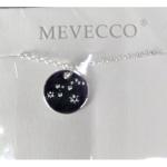 Silver Tone Paw Print Charm Necklace Gift