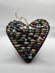 Colorful Heart-Shaped Paper Beads Ornament