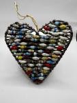 Colorful Heart-Shaped Paper Beads Ornament