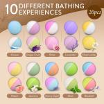 20-Piece Natural Spa Bath Bomb Gift Set