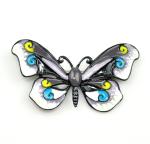 Charming Black and White Butterfly Brooch for Women