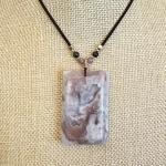 Blossom Agate Pendant Necklace - Unique Healing Gift