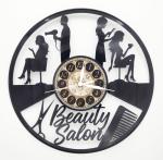 Vinyl Record Clock | Unique Beauty Salon Art