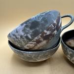 Reuleaux Triangle Drip Glaze 4-Cup Set