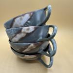 Reuleaux Triangle Drip Glaze 4-Cup Set