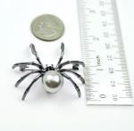 Spider Pearl Brooch - Perfect Halloween Accessory