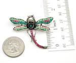 Colorful Rhinestone Dragonfly Brooch for Any Occasion