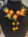 Unique 3D Flower Bead Necklace for You