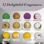Holiday Bath Bomb Gift Set - 12 Relaxing Scents