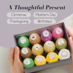 Holiday Bath Bomb Gift Set - 12 Relaxing Scents