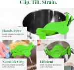 Clip-On Strainer Colander - Space-Saving Kitchen Gadget