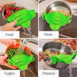 Clip-On Strainer Colander - Space-Saving Kitchen Gadget