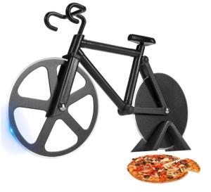 Funny Pizza Cutter Shaped Like a Bicycle Wheel
